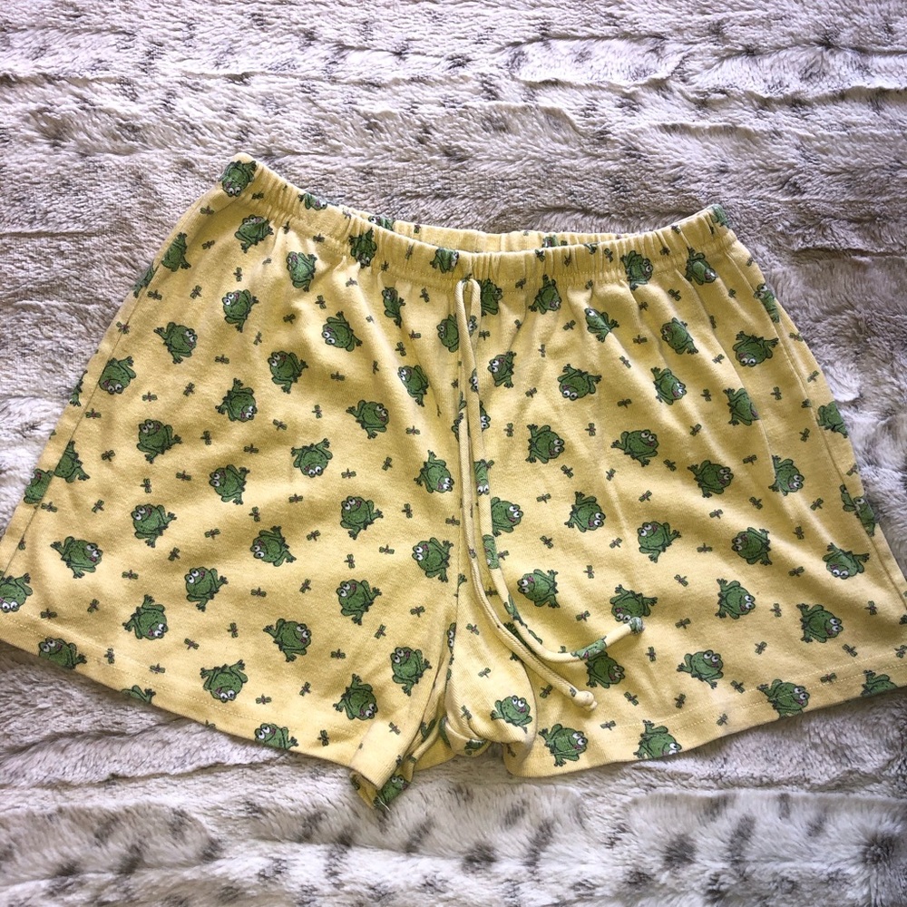 frog pajama shorts